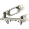 Flat cable clip, with 2 plug-in feet, max. bundle Ø 25 mm, PA, natural, self-adhesive, (L x W x H) 39.3 x 13.2 x 12.7 mm, 072.58