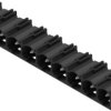 Pin header, 9 pole, pitch 7.62 mm, angled, black, 1472320000
