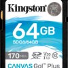 SDG3/64GB SDXC memory card, 64 GB, Canvas Go Plus