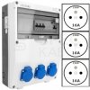 Rozdzielnica budowlana TD-S/FI hermetyczna IP54 Wyposażona + 3x230V/[2P+Z] Schuko DOKTORVOLT DV-9030-D