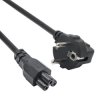 Kabel zasilający do notebooka Akyga AK-NB-08C koniczynka CU CEE 7/7 / IEC C5 1m