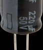 EEUFR1H221 Electrolytic capacitor, radial, 220 µF, 50 V, 105°C, low ESR