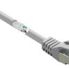 kabel LAN Renkforce RF-5047494, 1 szt., RJ45, CAT 6a, S/FTP, 0.50 m, szary