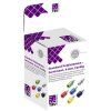 TruComponents 170687 Jack plug set,vertical Blu/Y/Grn/Bla/R/Sil 12 Parts