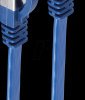 BS75512-SLB patch cable, flat, U/FTP, Cat.7 raw cable, 2 m, blue