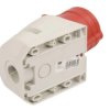 Gniazdo stałe 32A 4P 400V czerwone IP44 124-6