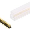 Pin header, 30 pole, pitch 2.54 mm, angled, black, SLLP6SMD05130GSM