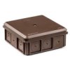 Puszka Naścienna 90X37x90mm Ip55 Z Dławnicami Z Wkrętem Brązowa Nsw90x90...