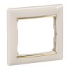 VALENA Ramka 1 pojedyncza krem/złoto 774151 LEGRAND