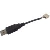 Bulgin 14193 Type A Plug to Board-In Crimp Terminal Black USB Cable Assemble