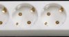 1294.0100.9 6-way socket outlet without cable, strip