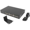 Switch 10 19 RACK 24x port RJ45 (1000BASE-T + 100BASE-TX) przełącznik niezarządzalny LANBERG RSGE-24