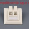 Gniazdo multimedialne podtynkowe 2xF typu keystone
