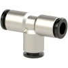T connector, 16 bar, brass, nickel-plated, for hose, 108764
