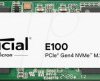 CT480E100SSD8 Crucial E100 PCIe 4.0 NVMe M.2 SSD, 480 GB