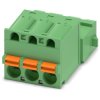 Pin header, 3 pole, pitch 5.08 mm, straight, green, 1925870