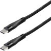 Maxtrack C532-2L USB 2.0 USB-C Spiral Cable 2m Black Gold Plated Connectors