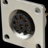 108096 Panel-mounted coupler, flange, IP68, 8-pin