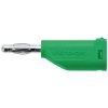 Schützinger DI FK 15 L Ni/GN Spring-loaded Plug 4mm Pin Green 1pc
