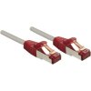 LINDY 47839 RJ45 Patch Cable Cat 6 S/FTP 3.00m Grey CrossOver 1 pc(s)