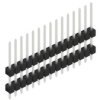 Pin header, 15 pole, pitch 2.54 mm, straight, black, 10050967
