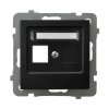 AS Obudowa gniazda pojedynczego typu Keystone prosta czarny metalik GPK-1G/p/33