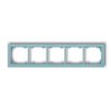 DECO Ramka 5 pięciokrotna uniwersalna z tworzywa DECO Pastel Matt lazurowy 48DR-5 KARLIK
