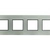 DANTE Ramka 4 poczwórna perłowy biały chrom 4504184 KOS