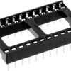 Connfly DS1009-24AT1WS-0B2 Podstawka pod układy scalone Wymiary siatki: 2.54 mm Ilość styków: 24 1 szt. tuba