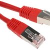 Kabel kategorii 6, Czerwony, Wtyk RJ45/męski RJ45dł.: 2m, mat. koszulki: PVC