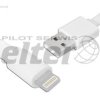 Kabel USB - Lightning iPhone 1m płaski biały