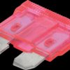 Automotive flat fuse, 4 A, pink