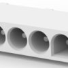 Pin header, 5 pole, pitch 6.35 mm, straight, natural, 640466-1