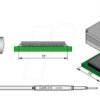 C245-315 SMD-Entlötspitze C245, C245315/15 x 15 mm, für QFP/PLCC