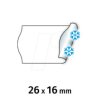 9517185 Price labels, 26x16 mm, deep-freeze, white, 6000 pieces