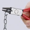 Knipex 22 01 125 dla elektroników i mechaników Szczypce okrągłe proste stal elektrotechniczna chromowo-wanadowa 125 mm