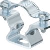 Spacer clamp, max. bundle Ø 20 mm, steel, galvanized, (L x W) 47 x 14 mm, 1362764