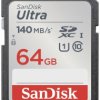 SanDisk SDXC Ultra 64GB (Class 10/UHS-I/140MB/s) SDHC 64 GB UHS-Class 1 wodoszczelny, odporny na wstrząsy