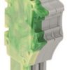 1-wire female connector, 3 pole, pitch 3.5 mm, straight, green-yellow/gray, 2020-103/000-037
