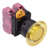 YW1L-M4E02Q0Y Yellow 22mm Mushroom Momentary Push Button Switch 2NC IP65 IDEC