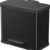 Hailo öko duo plus L 6302600 Kosz na śmieci 26 l blacha stalowa (S x W x G) 470 x 430 x 340 mm czarny Mechanizm z pedałe