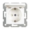 Karre Gniazdo Schuko Z Klapką Z Przesłonami Styków, Kolor Biały / 90963612