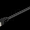 95458 Cat.6 S/FTP PiMF patch cable, CCA, black, 0,25 m