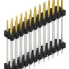 Pin header, 24 pole, pitch 2.54 mm, straight, black, 10057440