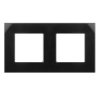 Szklana ramka Maclean, podwójna, czarna, 157x86mm, MCE729B