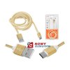 Kabel USB Wt.A-mikroUSB 1m złoty (micro)