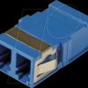 53515.1 Fiber optic coupling, LC duplex, singlemode, blue
