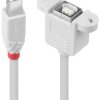 Lindy 31801 Kabel USB 1 m USB 2.0 USB B Szary