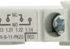 Auxiliary switch, 1 A, 250 VDC, 1 Form A (N/O) + 1 Form B (N/C), screw connection, 208277