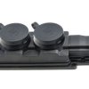 Listwa gumowa 2 gniazda czarna IP44 D.3159/2 PAWBOL